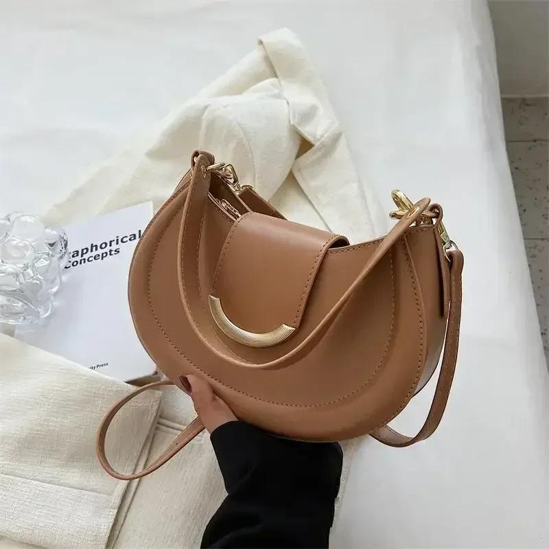 Armpit Shoulder Bags for Women Leather Underarm Small Crossbody Bags Designer Trend Handbags