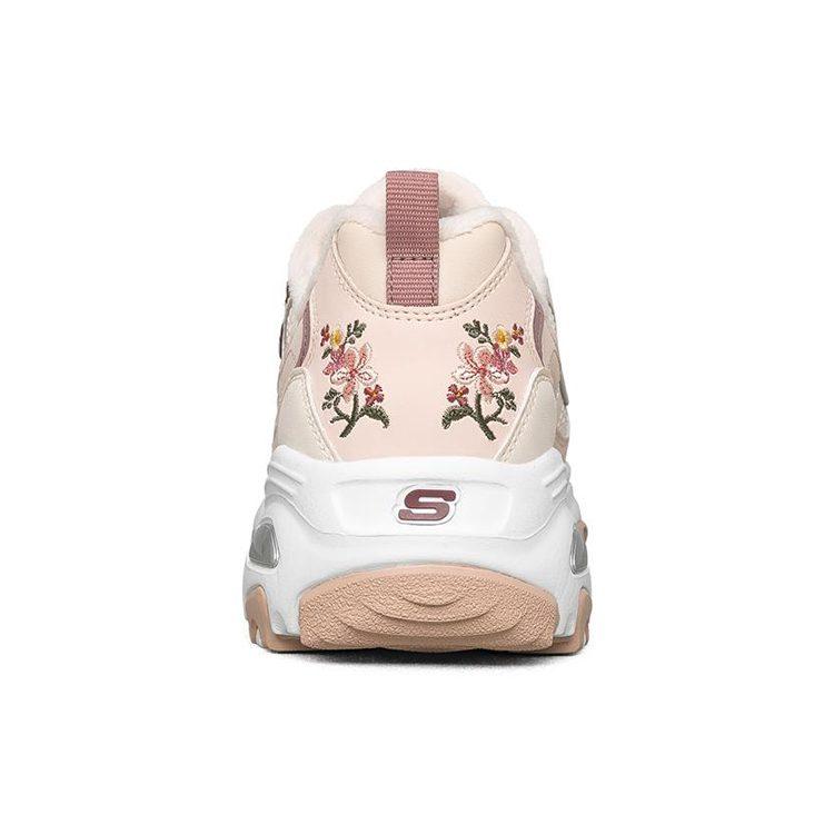 Skechers D'lites 1.0 Низкие Беговые Кроссовки на Толстой Подошве Розовый/Белый Женские 66666325-PNK