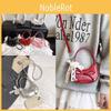 Purse Single Bow Shoulder Crossbody Bag With Pearl Pendant For Fashion Daily