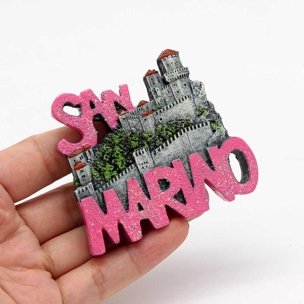 Fridge Magnets Barcelona Mosaic Burj Khalifa Dubai Golden Myanmar Prague San Diego San Marino Thai Mermaid Home Decoration Gifts