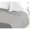 Flat Sheet 100% Cotton 240x300 Cm Light Gray