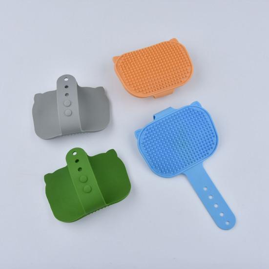 Cat Self Groomer for Table Leg Adjustable Corner Cat Face Itch Scratching Brush Silicone Self Massage Comb for Indoor Long And Short Haired Cats