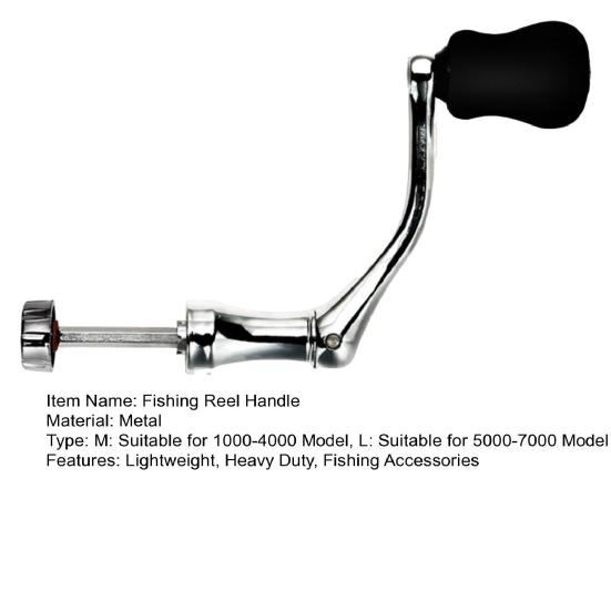 Fishing Reel Rocker Arm Heavy Duty Metal Universal Spinning Baitcasting Reel Power Handle Grip Replacement Parts Fishing Accessories