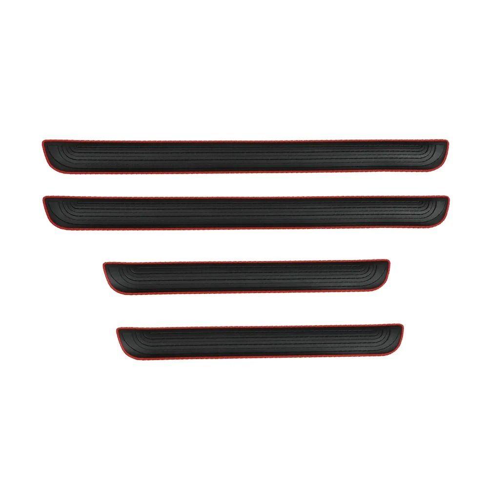 Car Styling Car Door Sill Stickers Rubber Anti-Scratch Car Door Sill Sticker  Car Door Sill