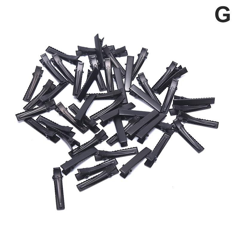 50 шт. Серебряный тон металлический зажим-крокодил зажимы пружинный зажим-утконос