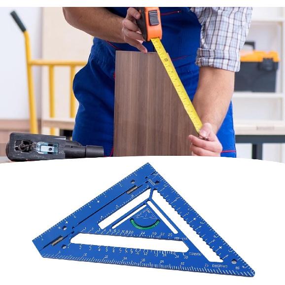 Инновационный стропильный инструмент Алюминиевый сплав Треугольная линейка Транспортир и Комбинированный инструмент Деревообрабатывающая линейка для Плотников Архитекторов
