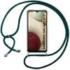 Case with Lanyard - BOOLING - for Samsung A12 - Transparent - Night Green - Anti-Scratch