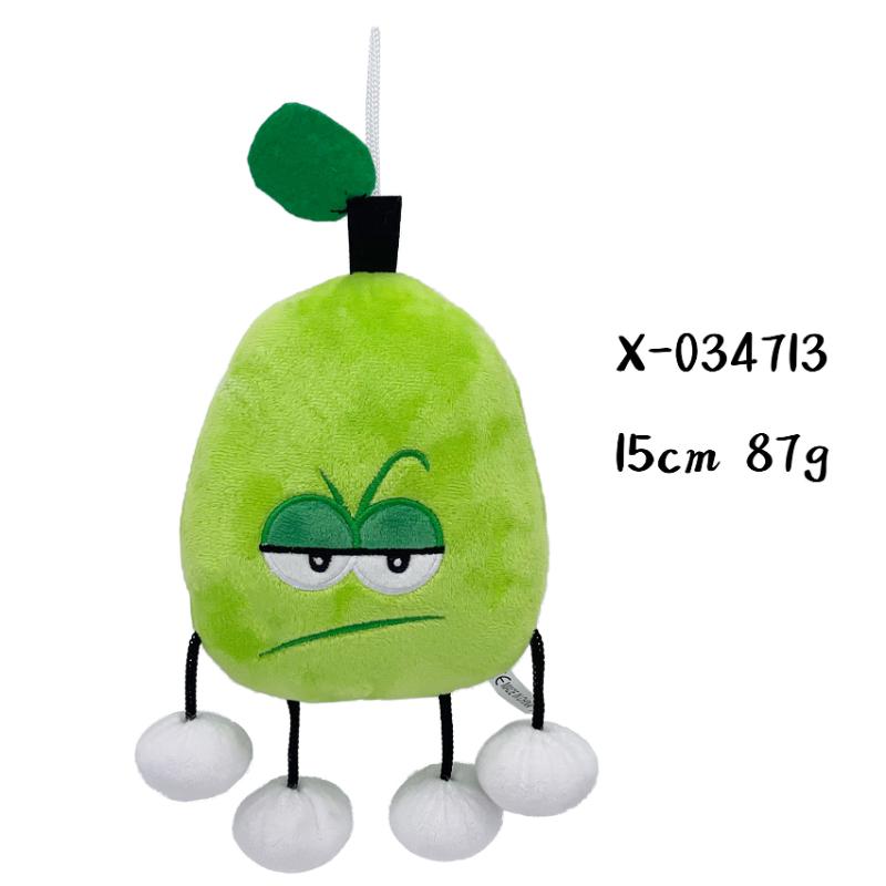 Shovelware Brain Game Plush Toy Cartoon Fruits Stuffed Dolls Banana Donut Apple Orange Figures Christmas Plushie Peluche Gift