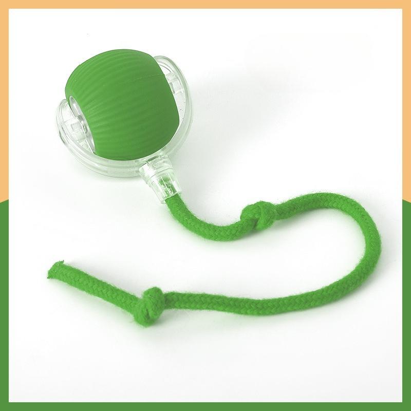 Умные игрушки для кошек Автоматический катящийся мячик Поддельный хвост Перезаряжаемая электрическая интерактивная игрушка для домашних животных Дрессировка собак и кошек Имитация хвоста мыши