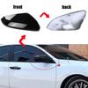 For Honda 10th Gen Civic 2016-2021 Car Replacement Rearview Side Mirror Cover Wing Cap Exterior Door Rear View Case Trim Black