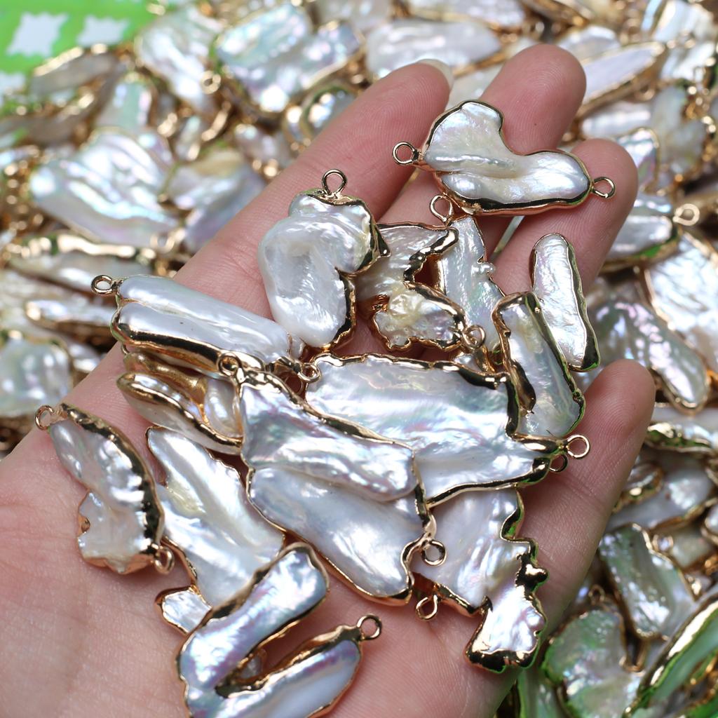 1 шт. искусственный жемчуг барокко подвеска шармы соединитель богемный ручной работы нестандартные соединители для изготовления ювелирных изделий своими руками ко Дню святого Валентина рождественские поделки