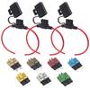 Manual Reset Fuses Blade Circuit Breaker Fuse Holder For Boat Truck SUV New