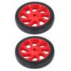 2Pcs Air Compressor Wheels Replacement 6in Rubber with 12mm Dia Hole Universal Parts Accessories