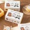 Cartoon Bear Drawer Box DIY Baking Packaging Boxes  for Biscuits Cookies Snowflake Crisps Candies