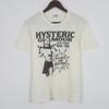 Винтажная футболка Hysteric Glamour Crime с коротким рукавом, белая, KV35909, Унисекс