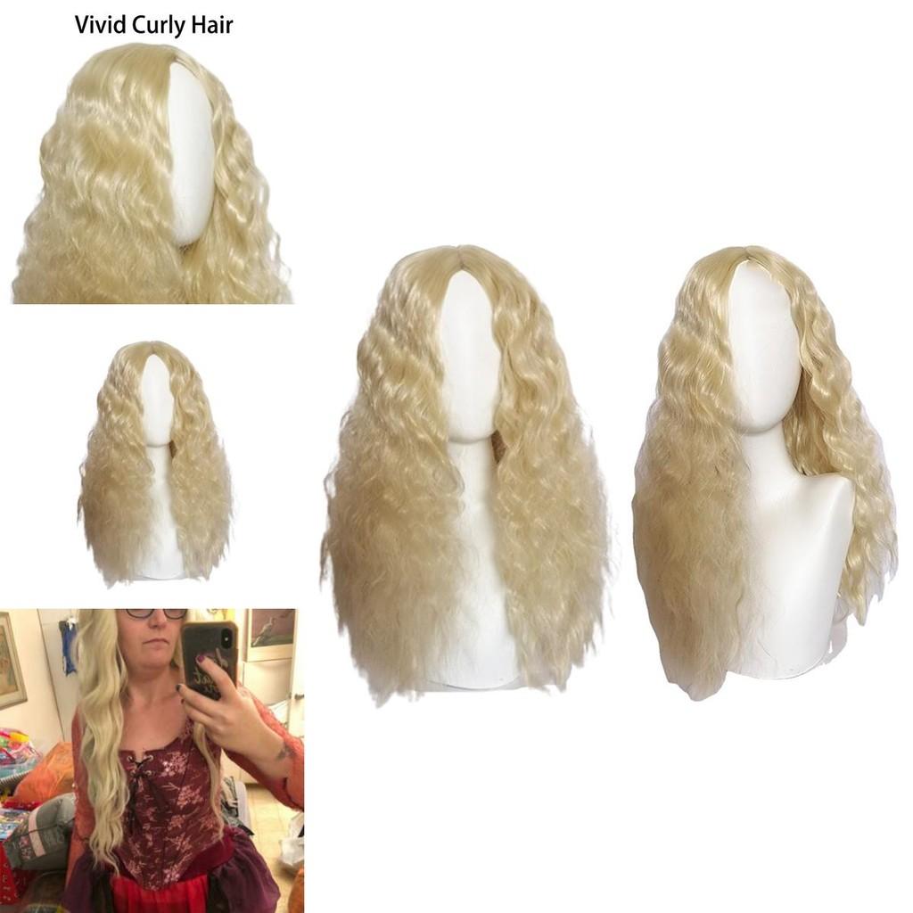 Realistic Sarah Sanderson Wig Hocus Pocus 2 Cosplay Curly Hair Halloween Carnival