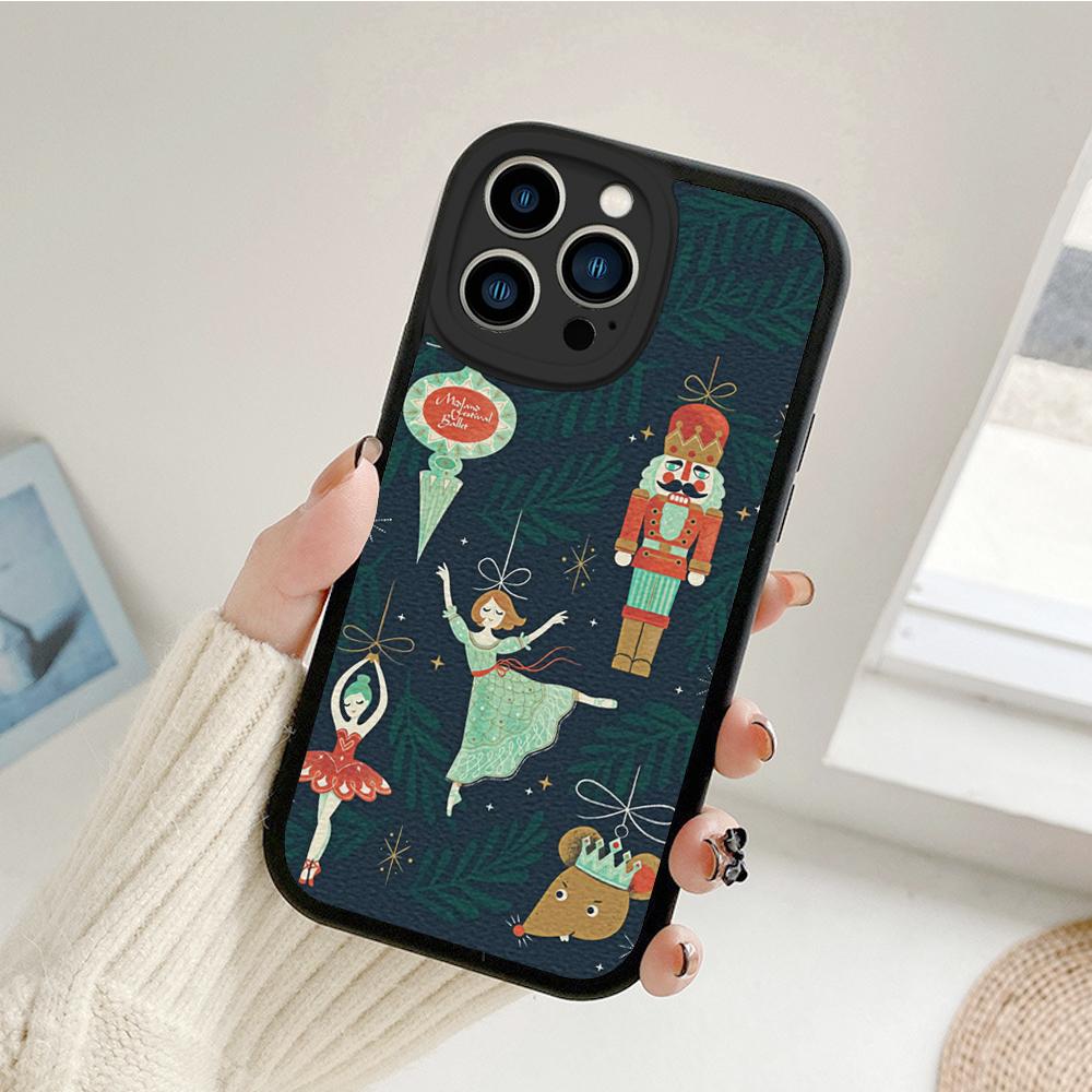 Чехол для телефона Clara's Nutcracker Ballet Repeat для iPhone 14 13 11 12 Pro MAX 13 12 MiNi 7 8 14 plus SE2020 X XS XR из овчины