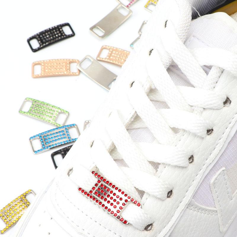 NO.8 красочные бриллиантовые подвески для обуви AF1, шнурки с пряжкой, качественные металлические шнурки, украшения, модные кроссовки Chapa, аксессуары для обуви