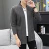 Вязаный свитер мужской топ молодежная мужская одежда корейская версия облегающий вязаный свитер кардиган мужское пальто