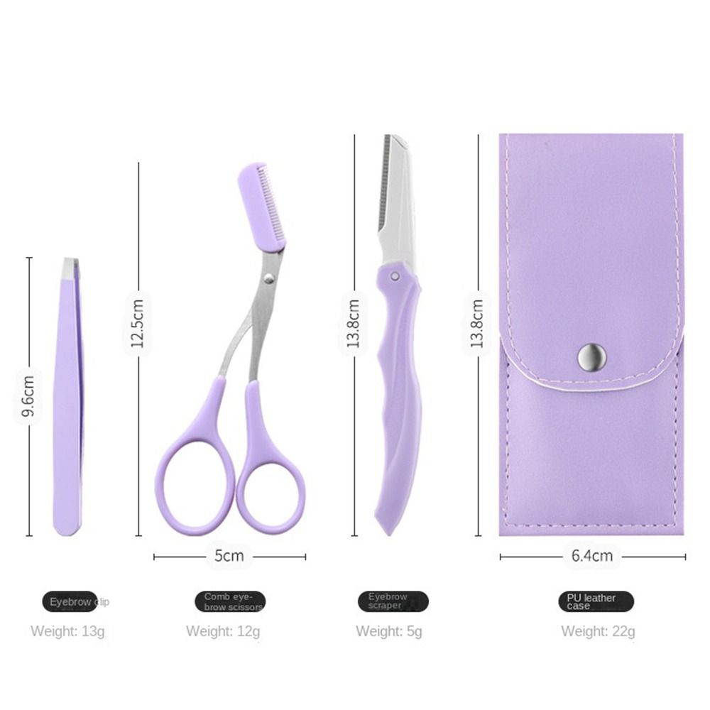 Removal Makeup Tool Eyebrow Tweezers Eye Brow Scissors Eyebrow Trimmer Set Eyebrow Clipper Comb