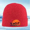Palm trees sun birds ocean sunset Unisex Women Unisex Knitted Hat Beanie Pullover Cap Winter Thermal Warm Christmas Outdoor Cycling