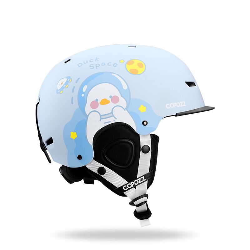 COPOZZ  Kids Cartoons Ski Helmet  Integrally-molded Safety Outdoor Skiing Cycling Protection Helmet Skiing Equipment
