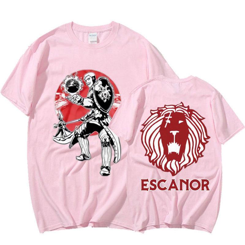 Japanese Anime The Seven Deadly Sins Escanor T Shirt Lion Graphic Print T-shirt Summer Fashion Casual Cotton Oversized T Shirts