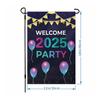 Happy New Year Garden Flag Garden Signs Seasonal Flags Double Sided Decorative Flags Yard Signs 2026 Holiday Garden Flags 12X18