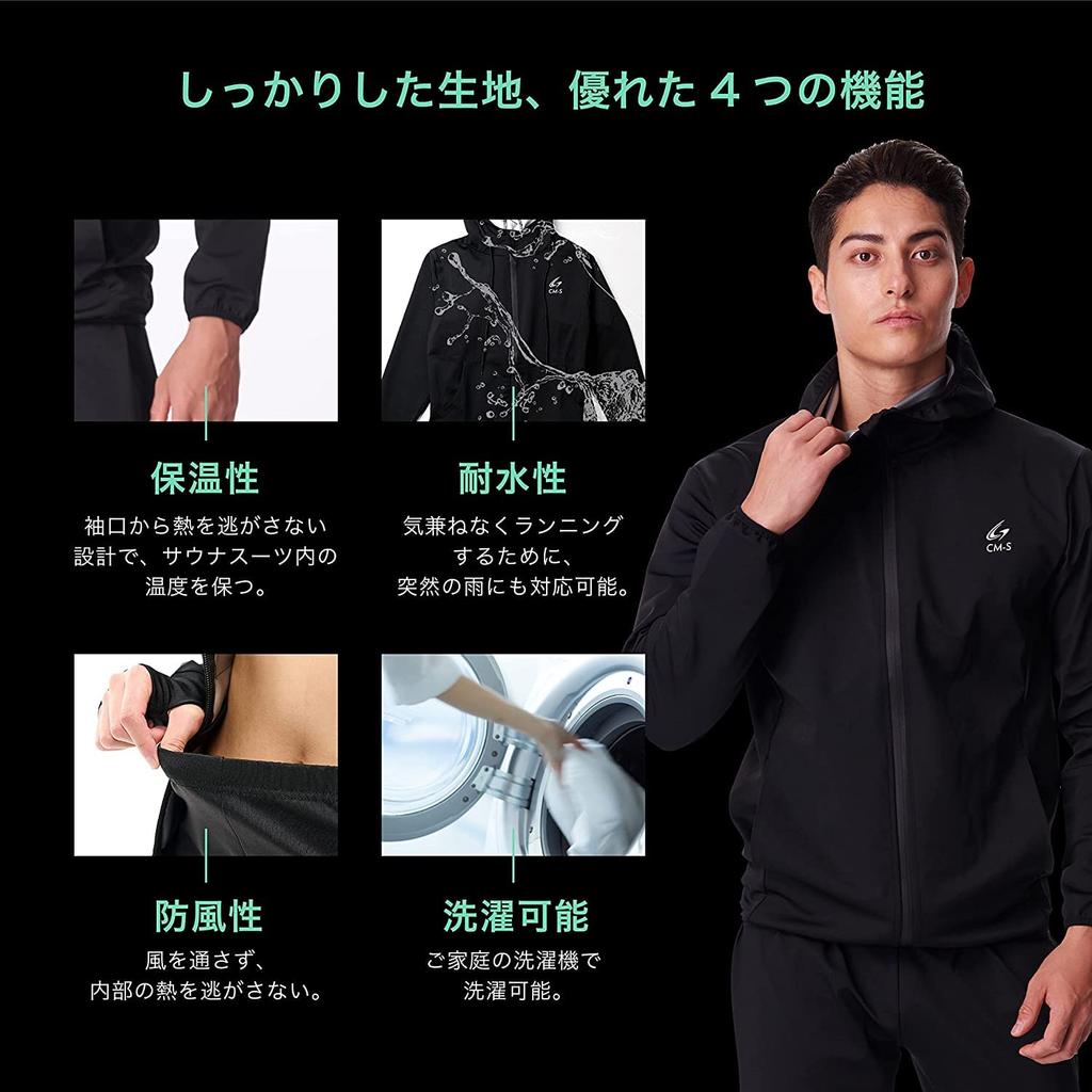 Charmake Body Sauna and Top and Bottom Includes Sports Washable Gray CM-S Suit, Men's Women's Set, Bra, Video, (Size 2XL, (Women's))