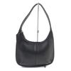 Shoulder Bag Ergo Black Glove Leather Women 9025 Used