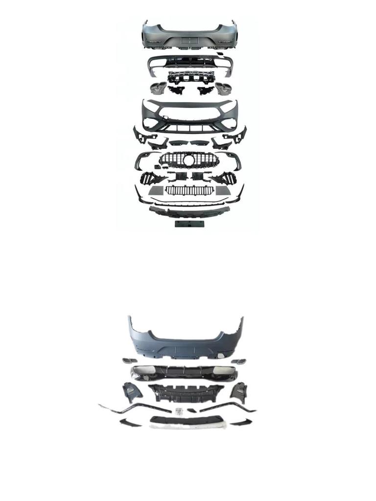Mercedes-Benz CLS-Class C257 AMG 2022 Front Bumper with 2 Sensor Holes