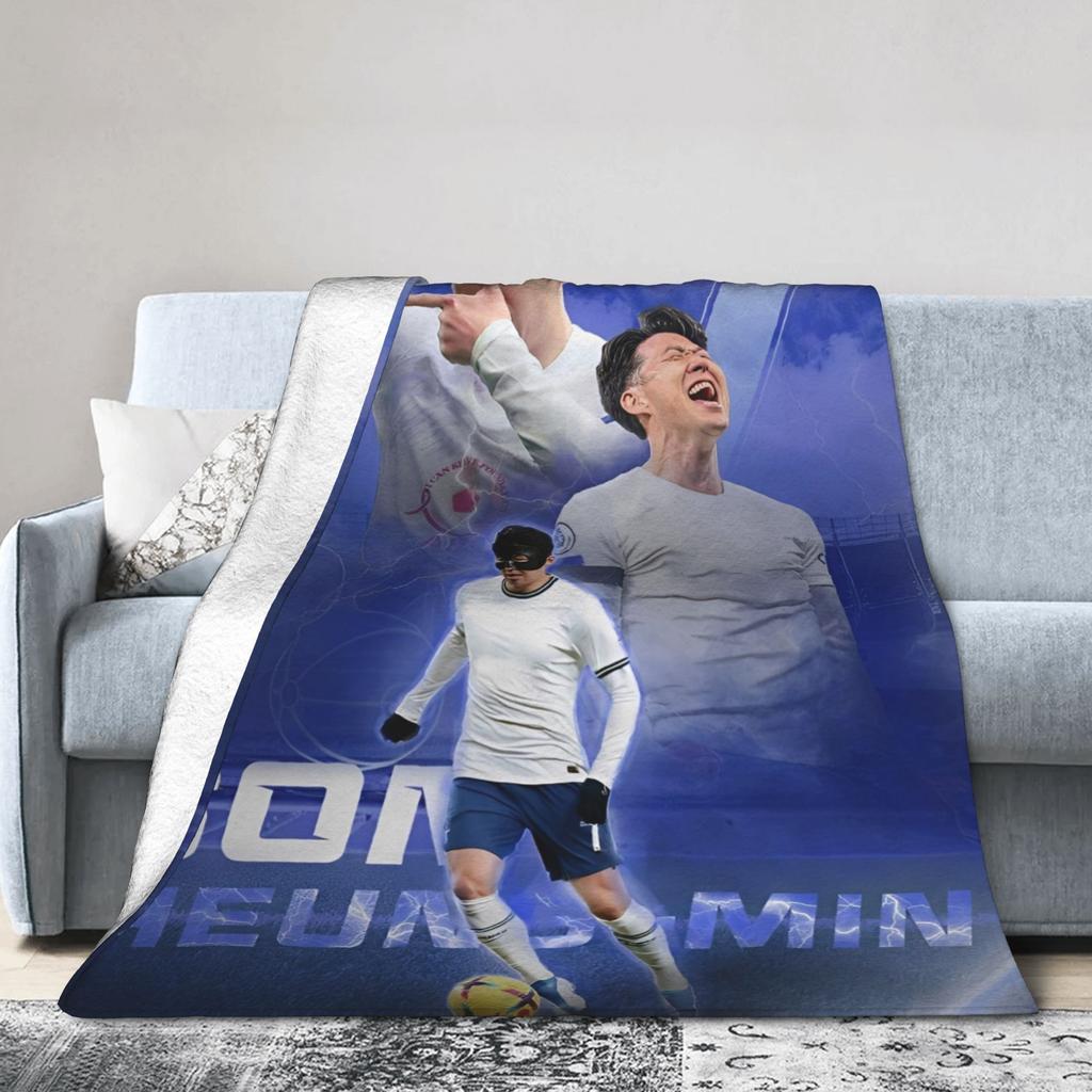 Пледы из флиса с изображением футболиста Сон Хын Ми Номер 7 для дома, спальни Легкое одеяло для спальни