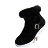 Short Plush Suede Ankle Boots Flats Gladiator Sport Ladies Botas Mujer Winter Women Fur Warm Chelsea Snow Boots Casual Shoes