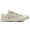 Converse Женские кеды Chuck Taylor All Star Low 'Вышитый цветочный эгрет' Женские бежевые