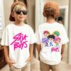Новая футболка для мальчиков Saja Band Kids Kpop Охотники на демонов Фильм Футболка для мальчиков и девочек Y2K Fashio Повседневная Дышащая Удобная Спортивная футболка