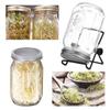 Растениеводство Домашняя кухня Проращивание семян Банки для проращивания 16/32 унции Банка Мейсона с сетчатыми крышками Проращиватель