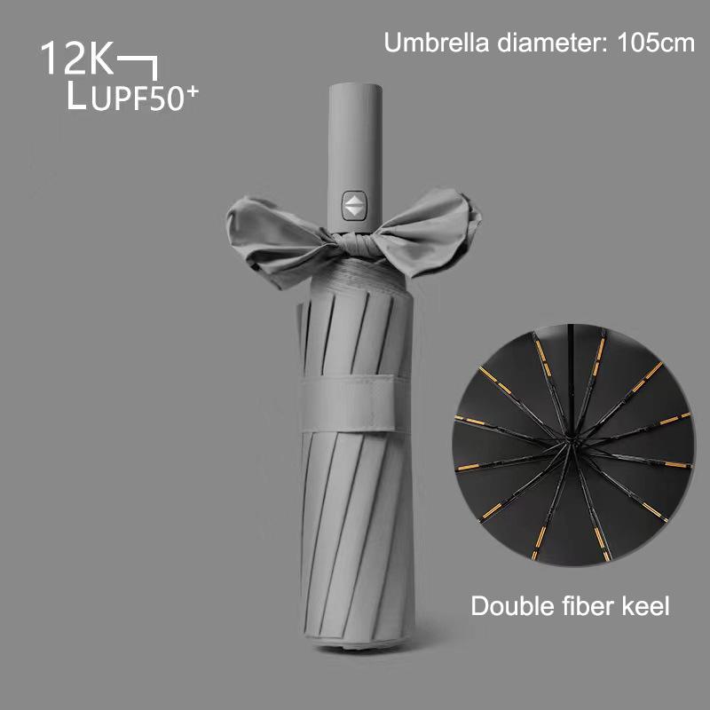 72 Bone супер сильный ветрозащитный автоматический зонт от солнца защита от ультрафиолета складной Sunproo антишторм большой размер обратный дождевик