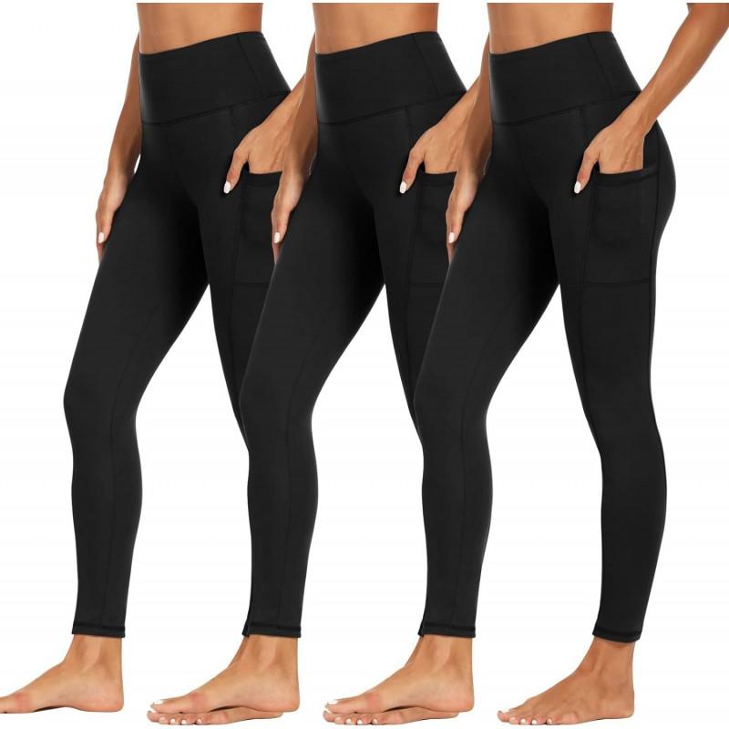 High-Waisted Yoga Leggings Women Soft Stretch Slimming Tummy Control 9/10 Length Comfortable Fit