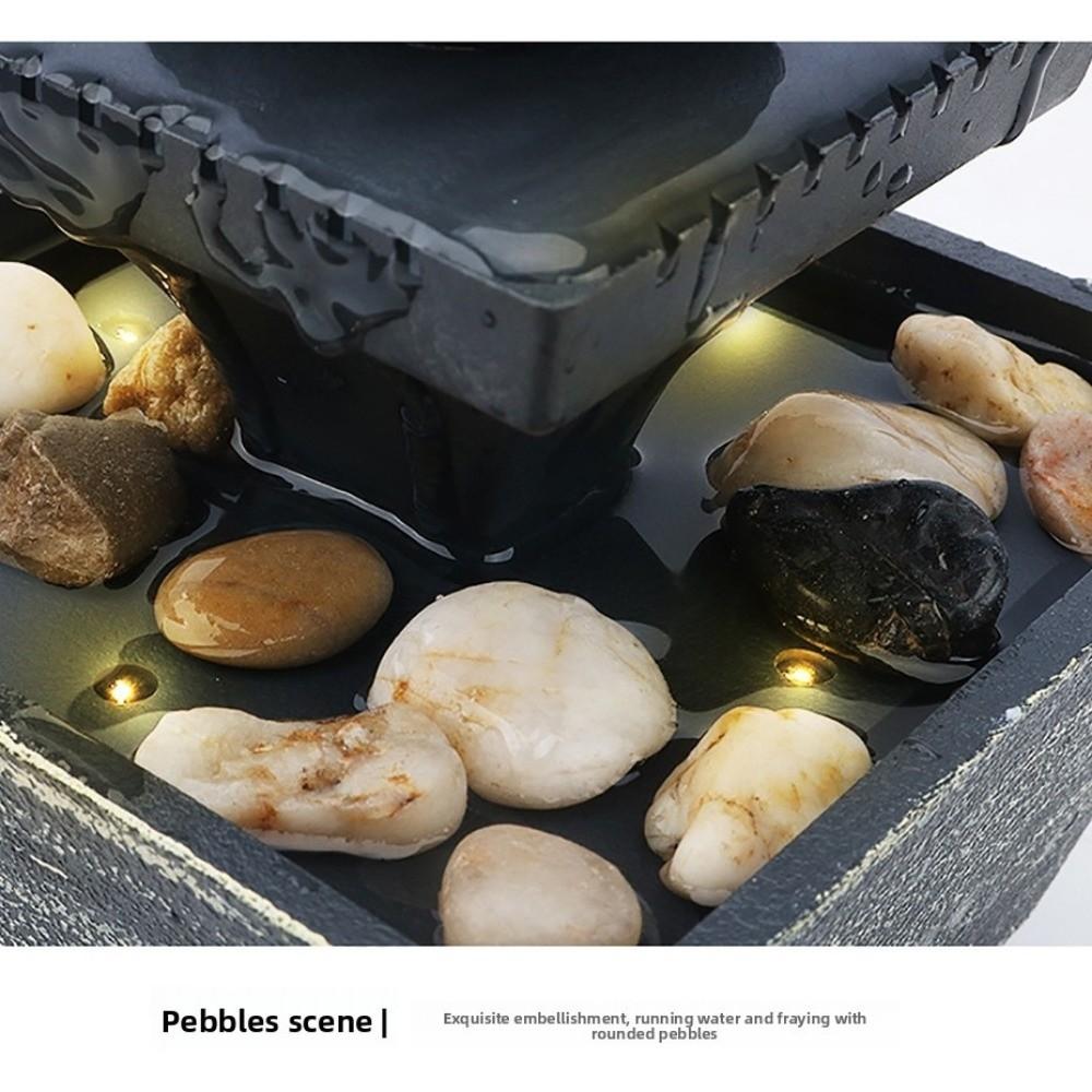 Battery/Plugged in Water Fountain Circulating Water Flow Waterfall Decoration  Living Room