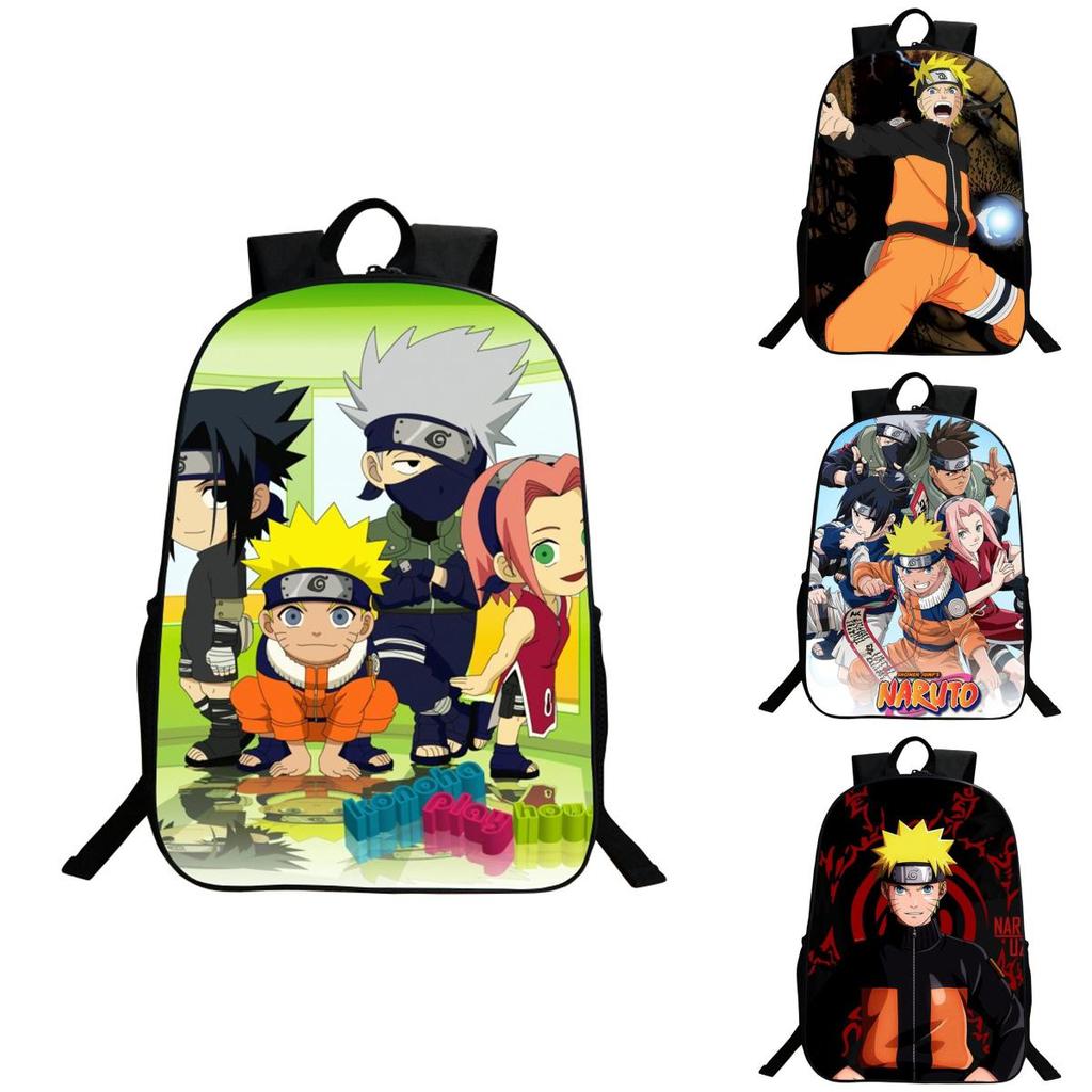Стильный аниме рюкзак Наруто с прочной конструкцией и регулируемыми плечевыми лямками