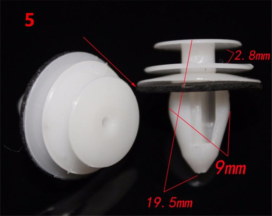 100X Смешанный Автомобильный Крепеж Пластиковый Винт Заклепка Клипса Для Панели Приборов Бампера Автомобиля