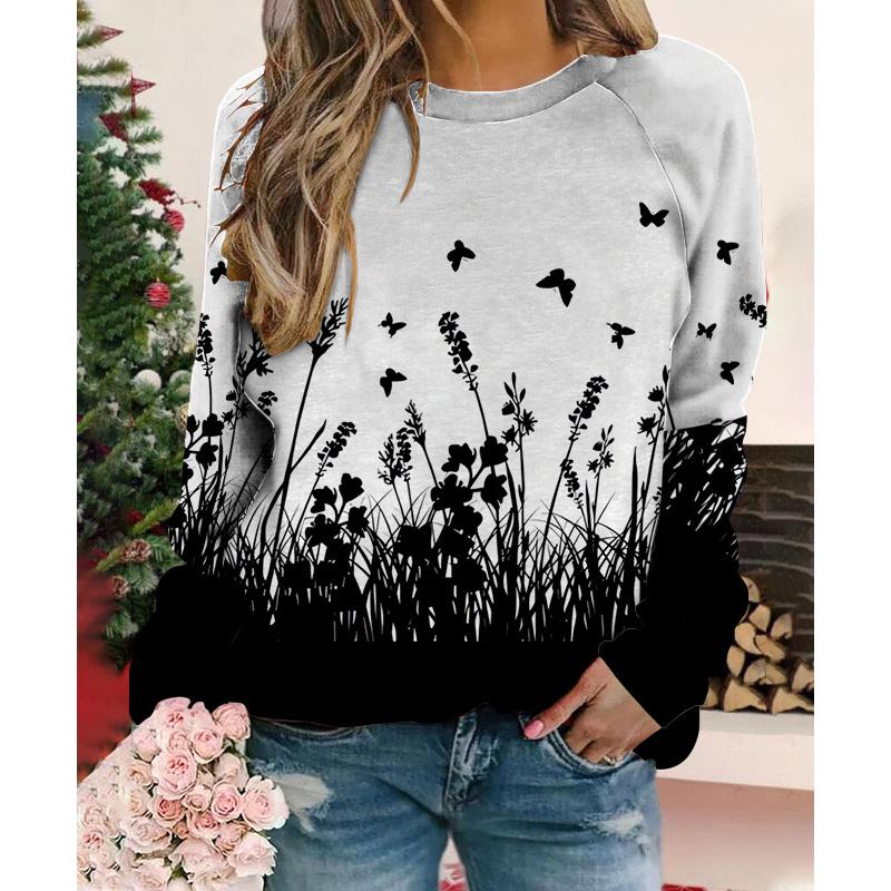 Ethnic Style Mexican Floral Sweatshirts 3D Print Women Y2K Hoodies Long Sleeve Hoodie Oversized Pullovers Woman Tops Clothing