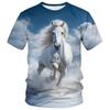 Мужская футболка с 3D-принтом Streetwear Повседневная с коротким рукавом с круглым вырезом Мода для молодежи