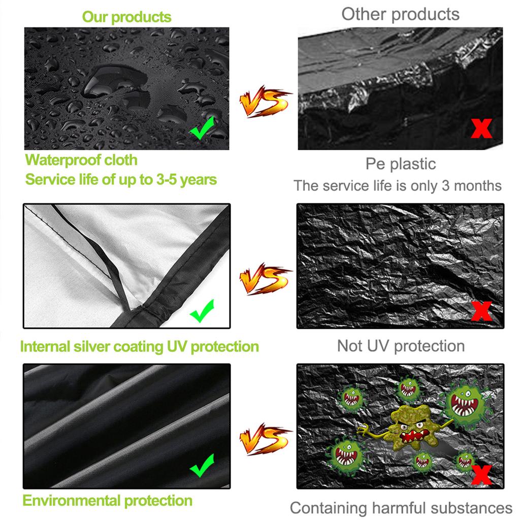 Крышка коробки для патио, водонепроницаемая защита для хранения на открытом воздухе, османская скамейка, Оксфорд
