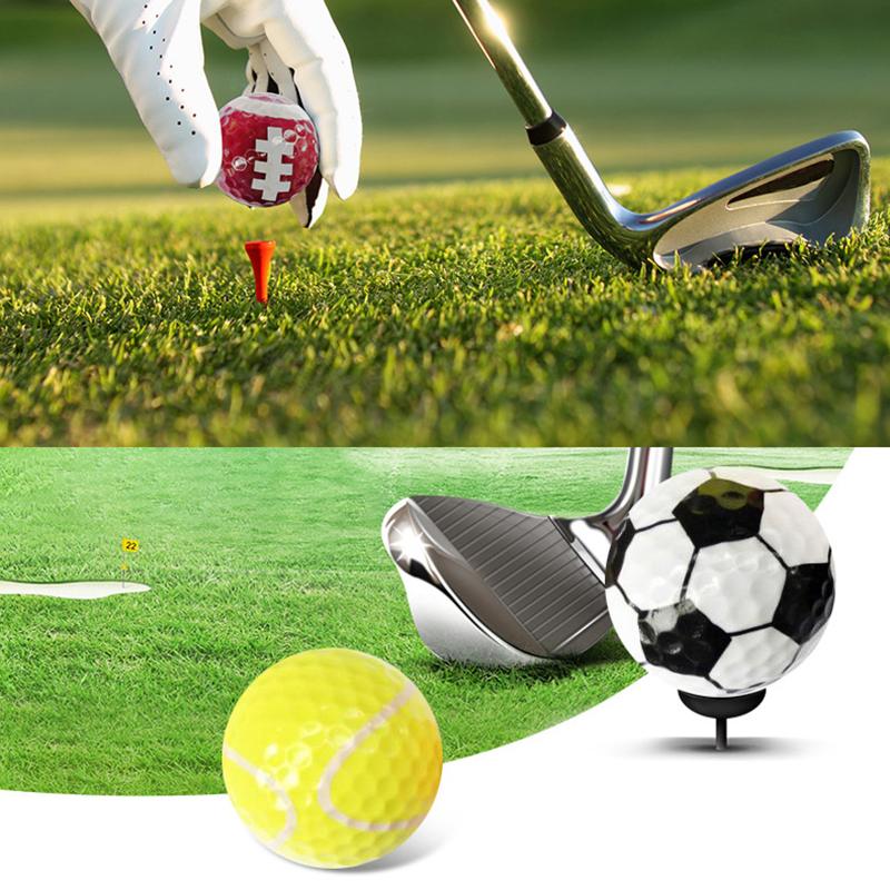 6 шт. мячи для гольфа Novel Double Ball мяч для гольфа футбольный баскетбольный мяч настольный теннис бейсбол 6 шт. принадлежности для гольфа