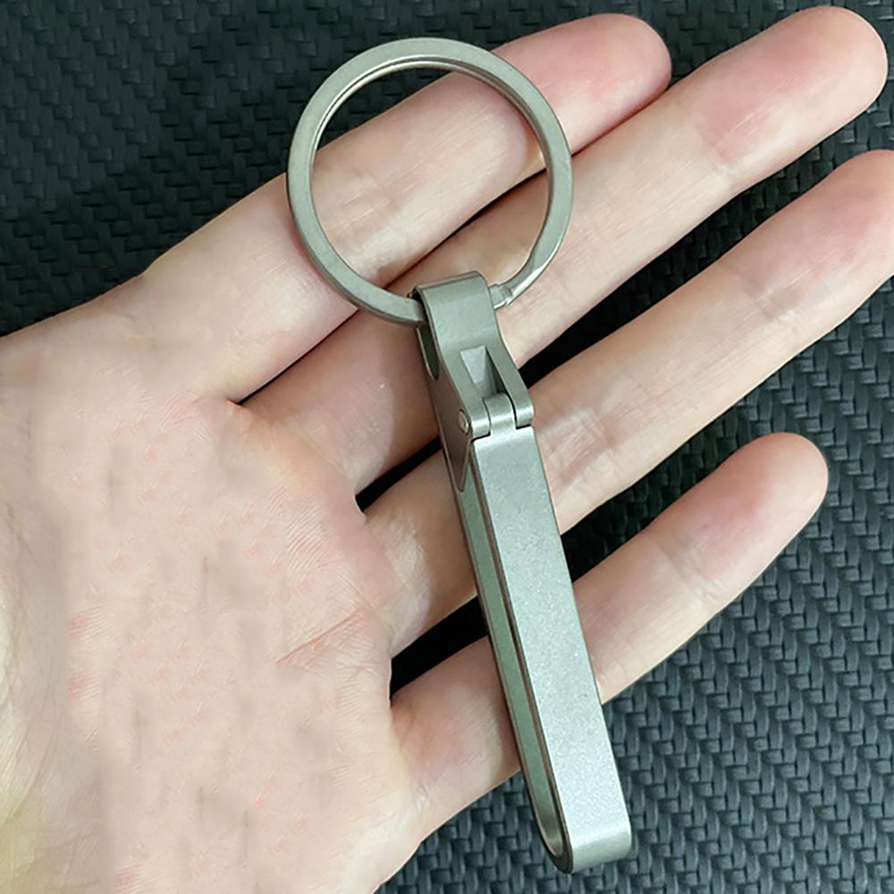 EDC Титановый сплав Быстросъемная пряжка Отстегивающийся ремень Поясная подвеска Брелок для ключей от машины