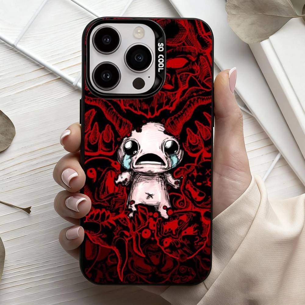 T-The B-Binding Of I-Isaac-C Чехол для телефона iPhone17,16,15,14,13,12,11 Plus,Pro Max Черный Конфетный серебристый чехол для телефона