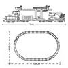 1270 шт., городские MOC, технические электрические грузовые поезда, строительные блоки, аккумуляторные батареи, набор железных дорог, кирпичи, игрушки для детей