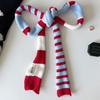 Narrow Striped Women's Scarf Long and Versatile Women Decorative Scarves Korean Woman Autumn and Winter Accessories