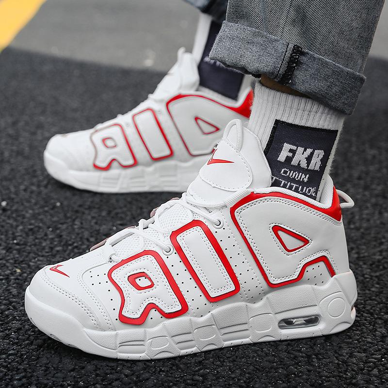 Импортная мужская обувь больших размеров, осенне-зимняя, новая мужская спортивная обувь с высоким верхом на воздушной подушке, модная студенческая баскетбольная обувь